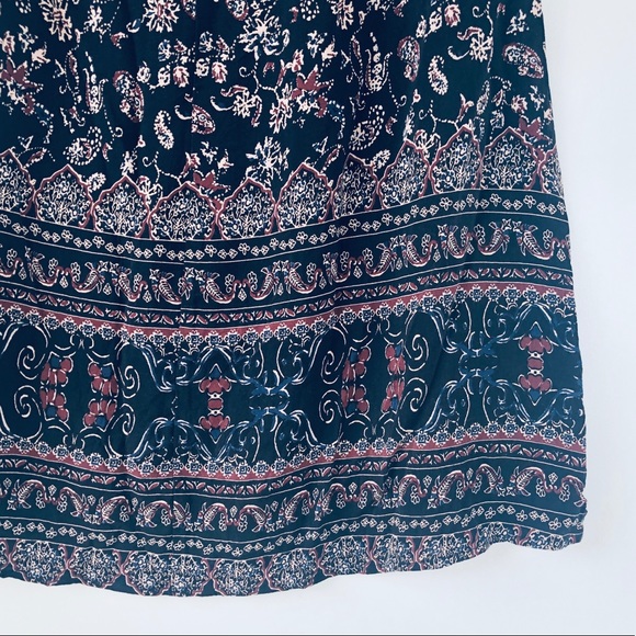 UO Ecote Boho Off-the-Shoulder T-Shirt Floral Med - Picture 9 of 11